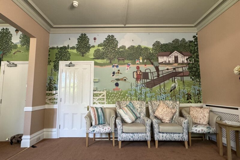 Nature Mural Design Inspired by Bristol for Rosewood House Care Home for AbleCare